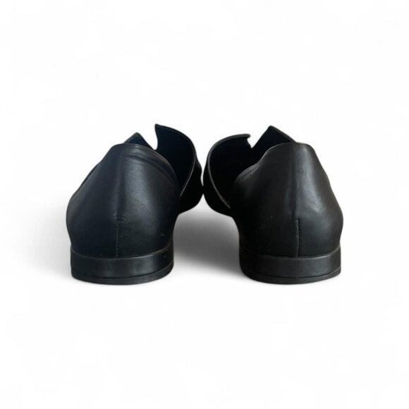 Vince Darlington Black Leather Dorsay Pointed Toe Flats | Womens Size 8 (EU 38) - Picture 3 of 4